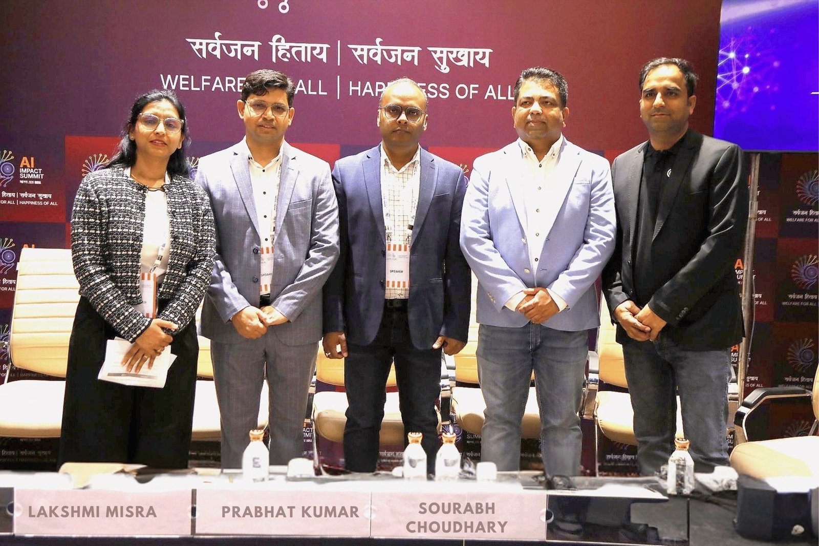 AIforAll panel at the India AI Impact Summit — Welfare of All session
